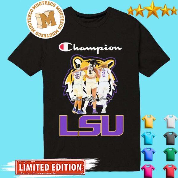 LSU Tigers Morris Reese Carson Champions Signatures Classic T-shirt