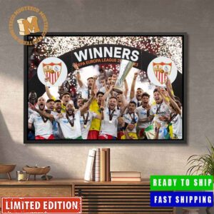 Sevilla FC UEFA Europa League 2022-23 Champions Home Decor Poster Canvas