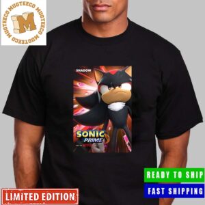 Shadow In Sonic Prime Exclusive Character Poster Premium Unisex T-Shirt