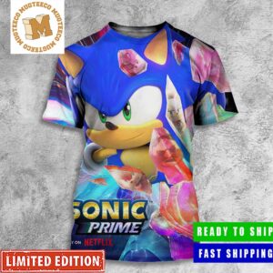 Sonic In Sonic Prime Exclusive Character All Over Print Shirt