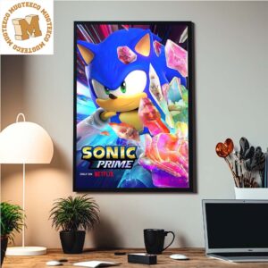 Sonic In Sonic Prime Exclusive Character Home Decor Poster Canvas
