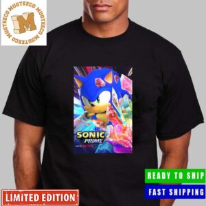 Sonic In Sonic Prime Exclusive Character Poster Unisex T-Shirt