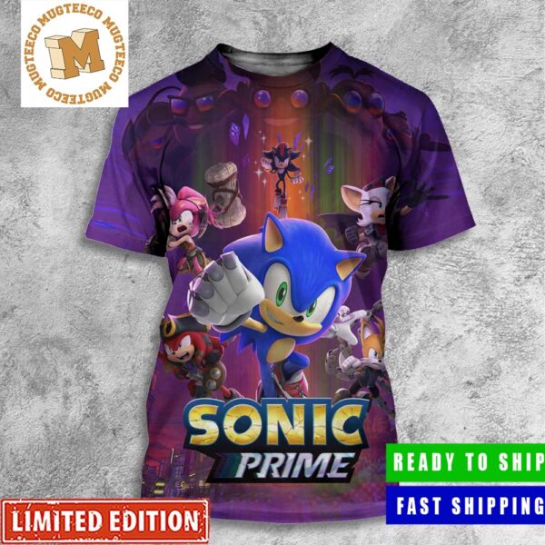 Sonic Prime Season 2 Netflix New Official Poster All Over Print Shirt