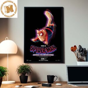 Spider Cat In Spider Man Across The Spider Verse Cute Home Decor Poster Canvas