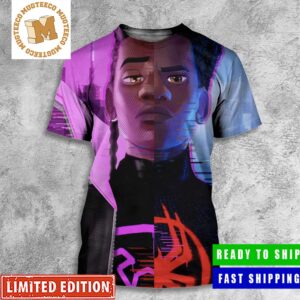 Spider Man Across The Spider Verse Miles And Prowler Morales Splits Hero And Villain All Over Print Shirt