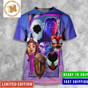 Spider Man Across The Spider Verse The Villians And Anti Heroes Cornerbox Mimic Styles All Over Print Shirt