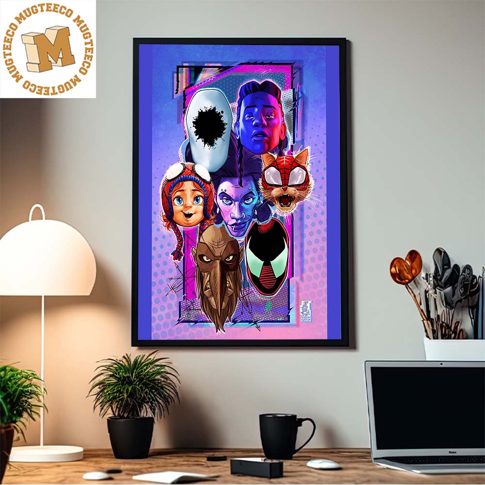 Spider Man Across The Spider-Verse Home Decor Poster Canvas