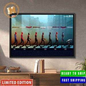 Spider Man Movie Abbey Road From 2017 To 2023 Home Decor Poster Canvas
