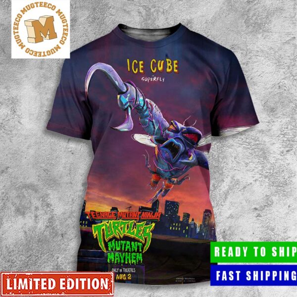 Superfly By Ice Cube In Teenage Mutant Ninja Turtles Mutant Mayhem Poster All Over Print Shirt