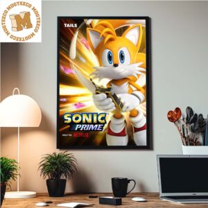 Tails In Sonic Prime Exclusive Character Home Decor Poster Canvas
