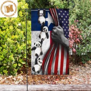 Texas American Flag Vintage Cute Panda Flag 4th Of July Patriotic Gifts 2 Sides Garden House Flag