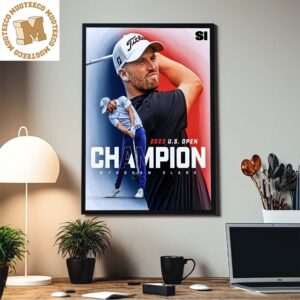 The 2023 US Open Champion Is Wyndham Clark Home Decor Poster Canvas