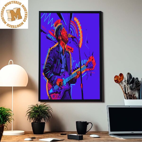 The Blackeys Dan Auerbach Rock N Roll Illustration Home Decor Poster Canvas