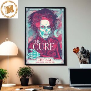 The Cure Chicago United Center June 10th 2023 Home Decor Poster Canvas