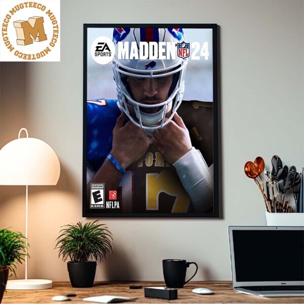 The NFL Madden 24 Cover Josh Allen Buffalo Bills Home Decor Poster Canvas 600x600 1