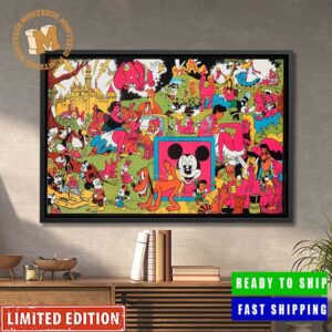 The Wally Wood Disneyland Memorial Orgy 1967 Home Decor Poster Canvas