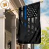 Thin Blue Line American Flag Romans 13 4 Flag For Christian Front Door Decor Gift For Cops 2 Sides Garden House Flag