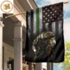 Thin Blue Line And US Flag Old Retro 3D Print Home Decor Stores Good Gifts For Dad 2 Sides Garden House Flag