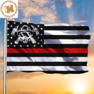Thin Red Line American Flag Honor Serve Rescue Honoring Firefighters Pride Flag Outdoor Decor 2 Sides Garden House Flag