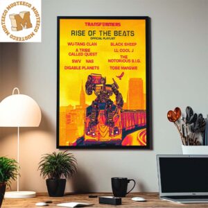 Transformers Rise Of The Beats Official Playlist 90s Hip Hop Home Decor Poster Canvas
