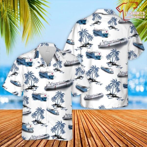 Us Navy Hospital Ship Hawaiian Shirt For Men And Women