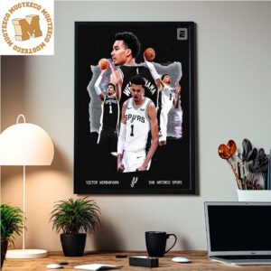 Victor Wembanyama Goes  No 1 To San Antonio Spurs NBA Draft Home Decor Poster Canvas