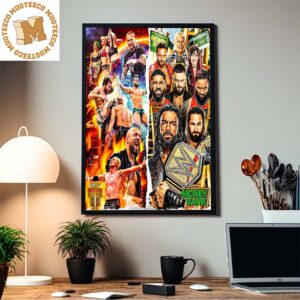 WWE Money In The Bank And AEW Forbidden Door All Matches Cards Home Decor Poster Canvas