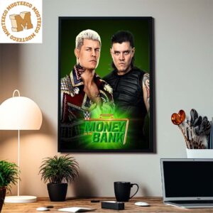 WWE Money In The Bank Cody Rhodes Vs Dom Mysterio Home Decor Poster Canvas