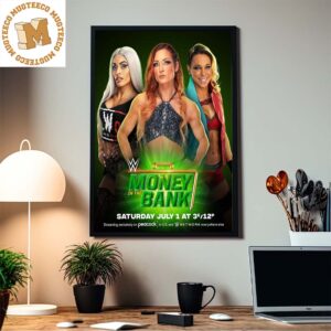 WWE Women Money In The Bank Ladder Match Home Decor Poster Canvas