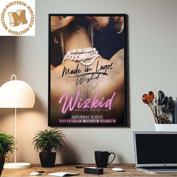 Wiz Kid More Love Less Ego Tour With Signature Home Decor Poster Canvas