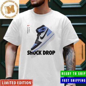 Air Jordan 1 University Blue Shock Drop Sneaker Unisex Style T-Shirt