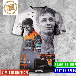 Back To Back Podiums For Lando Norris from McLaren F1 All Over Print Shirt