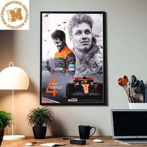 Back To Back Podiums For Lando Norris from McLaren F1 Home Decor Poster Canvas