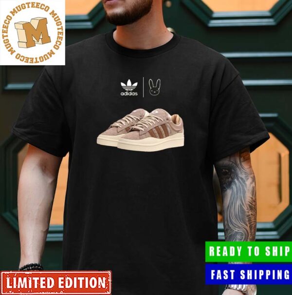 Bad Bunny x Adidas Campus Brown Sneaker Gift For Fan Unisex T-Shirt