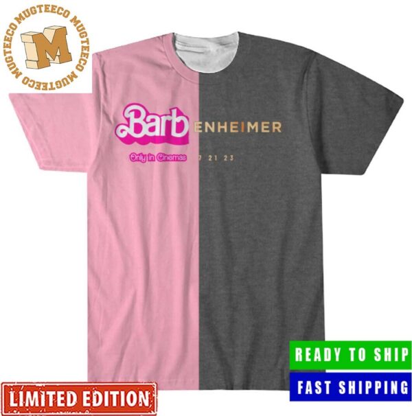 Barbenheimer Barbie Movie And Openheimer Collaborations All Over Print Shirt