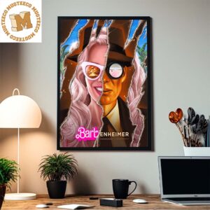 Barbie Movie And Oppenheimer Collaboration Cinema Event Of The Year Home Decor Poster Canvas