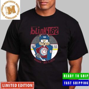 Blink 182 Denver Event x Colorado Avalanche July 3 2023 Unisex T-Shirt