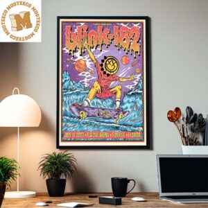 Blink 182 Sunrise Event July 11 2023 Skating In Space Home Decor Poster Canvas