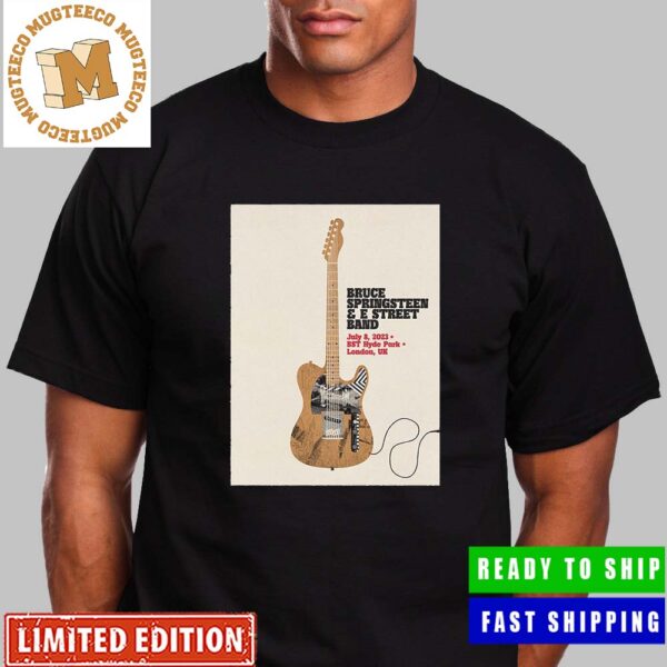 Bruce Springteen Official Tour London Night 2 July 8 2023 Premium Classic T-Shirt