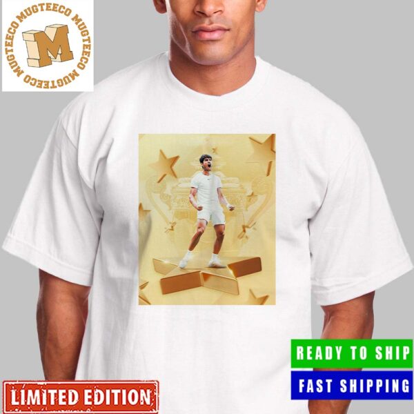 Carlos Alcaraz Defeats The Goat Won His First Wimbledon Title At 20 Unisex T-Shirt