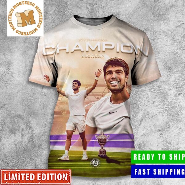 Congrats Carlos Alcaraz Is A Wimbledon Champion All Over Print Shirt