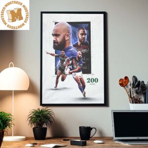 Congrats Dylan Walker New Zealand Warriors Has 200 NRL Games Home Decor Poster Canvas