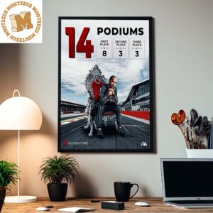 Congrats Lewis Hamilton The King Of Silverstone Finished On The Podium of All F1 Races Decor Poster Canvas