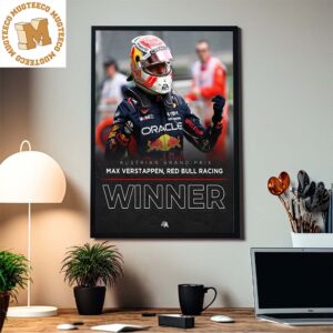 Congrats Max Verstappen Winner Of Austrian Grand Prix For The Fifth Race In A Row Home Decor Poster Canvas