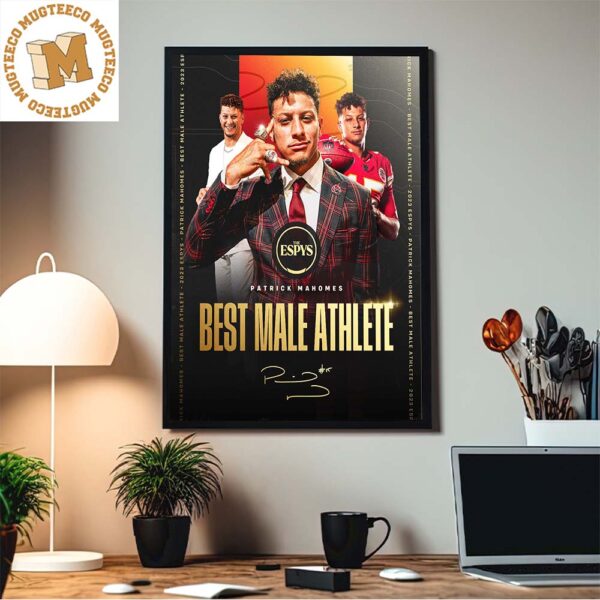 Congratulations Patrick Mahomes From Kansas City Chiefs The Espys Best Male Athlete Home Decor Poster Canvas
