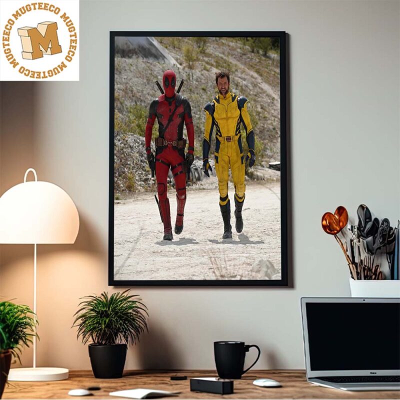 Deadpool x Wolverine New Deadpool 3 2023 Movie Scene Poster Canvas - Binteez