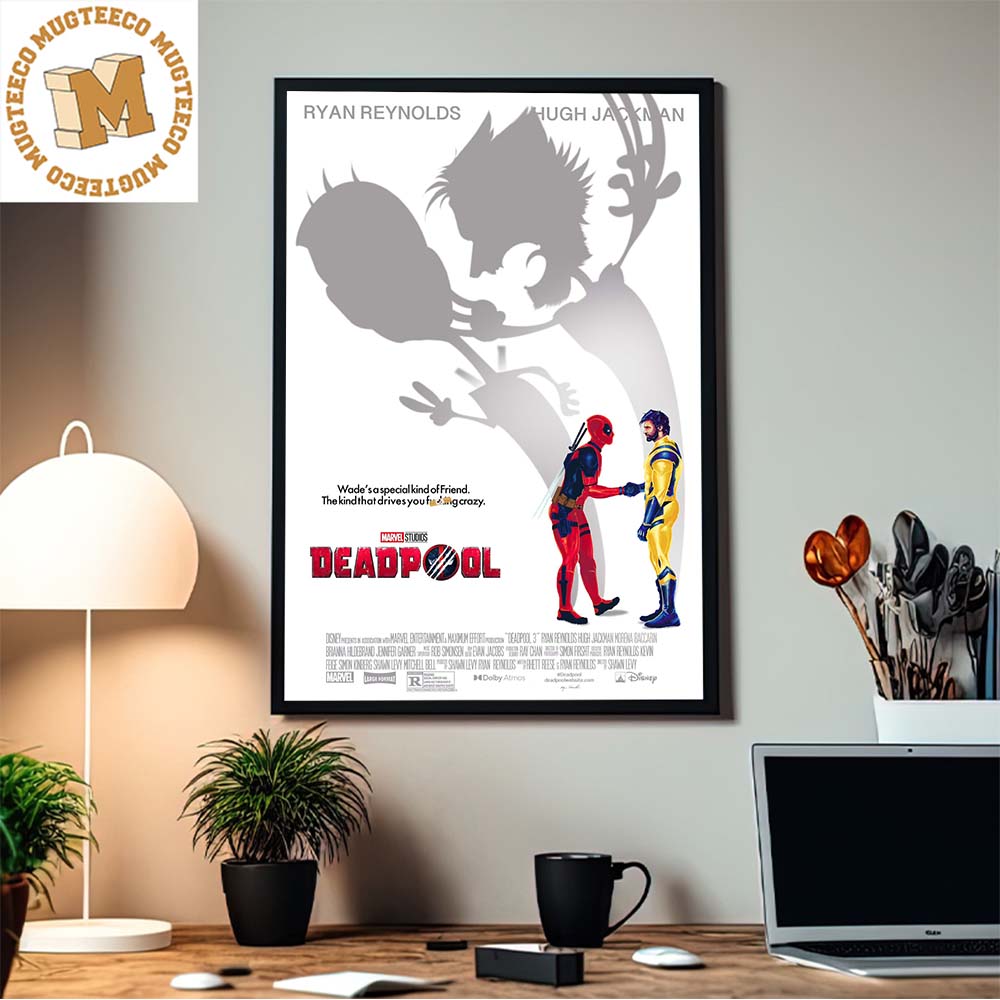 Marvel Deadpool 3 2024 Movie Poster Canvas in 2023