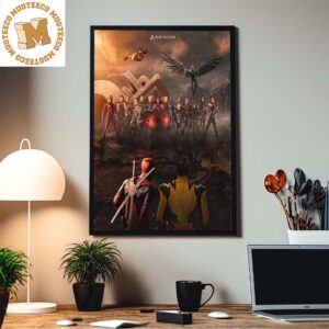 Deadpool And Wolverine Faceoff The Fox Universe Save Cinema All At Once Home Decor Poster Canvas