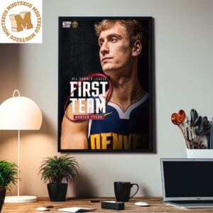 Denver Nuggets Hunter Tyson Earns 2023 All Summer League First Team Honors Home Decor Poster Canvas