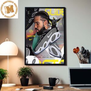 Drake x Nike x Nocta Glide Noctural Creative Process Home Decor Poster Canvas